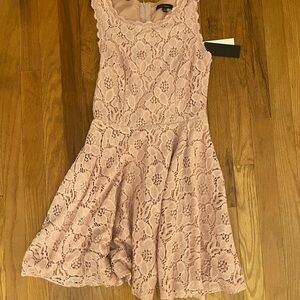 City Studio Blush Lace Dress